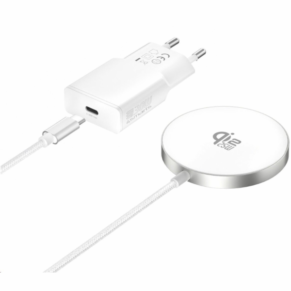 4smarts Bezdrátová nabíjecí sada Qi2/MagSafe-kompa 25W, 1...