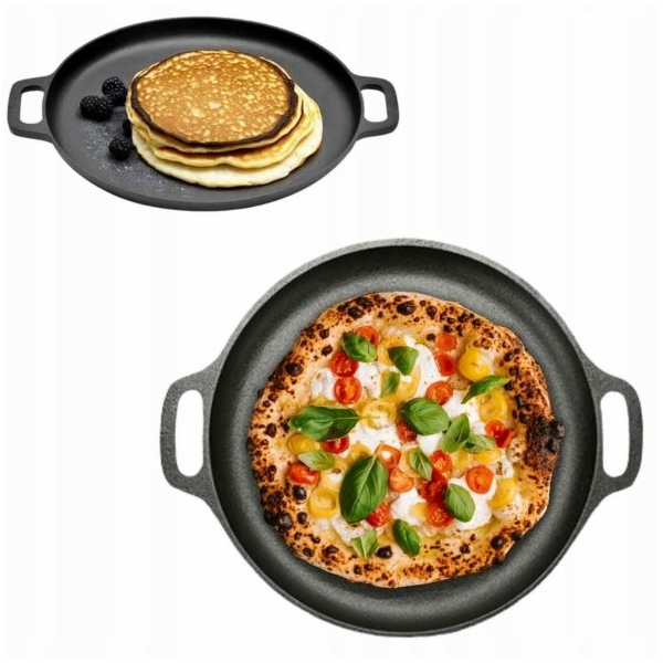 Atusa LITINOVÁ PÁNEV, PIZZA TALÍŘ, HAGE 30 CM, INDUKCE