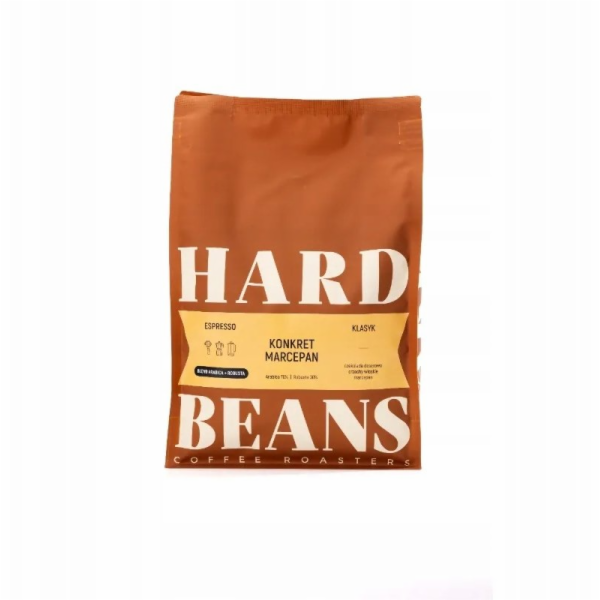 Hard Beans Coffee Tvrdá káva Beans Kávová zrna Konkret Ma...