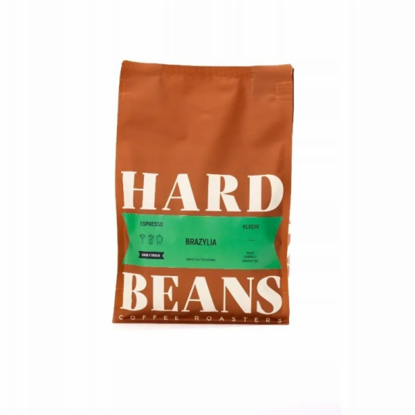 Hard Beans Coffee Tvrdá káva zrnková Brazílie Campo Das V...