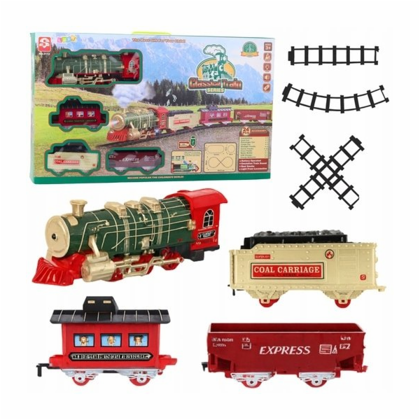 LeanToys Elektrický vláček Klasický vláček Světla Zvuky K...