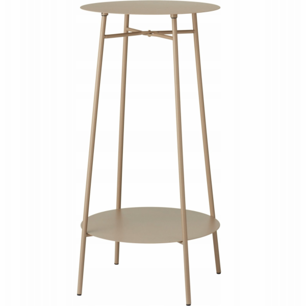 Koopman Béžový kovový stůl s dvoupatrovou stoličkou 35x60cm