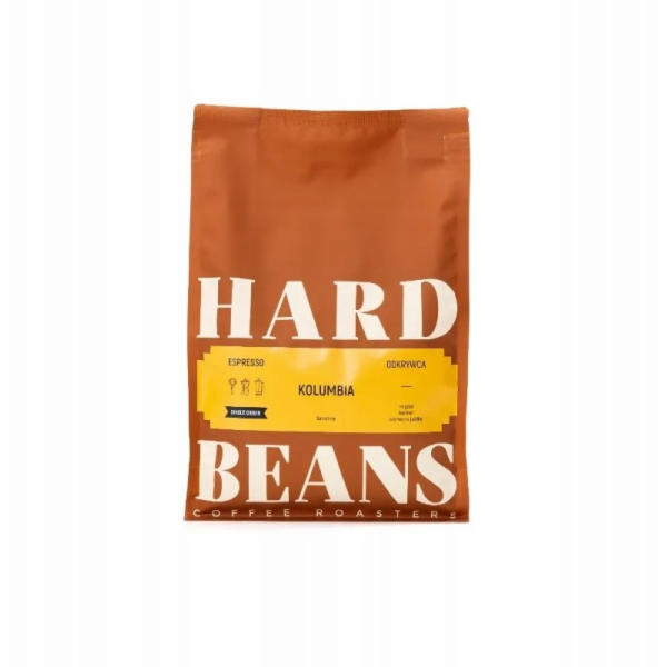 Hard Beans Coffee Tvrdá káva Columbia Sunshine kávová zrn...