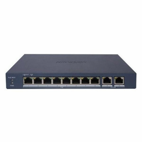 Hikvision Šakotuvas 10 prievadu, 8 PoE komutátoru DS-3E15...