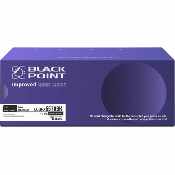Black Point Toner BLACK POINT LCBPX6510BK, náhradní náplň...