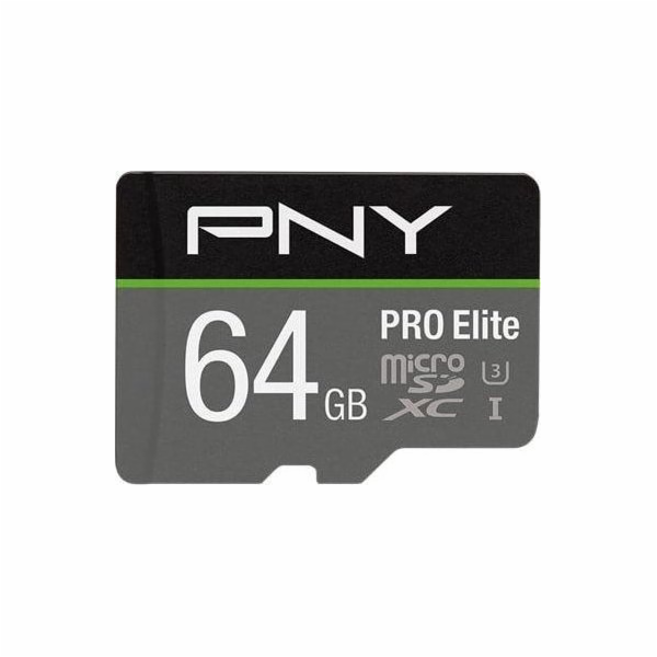 PNY Paměťová karta PRO Elite MicroSDXC 64 GB třída 10 UHS...