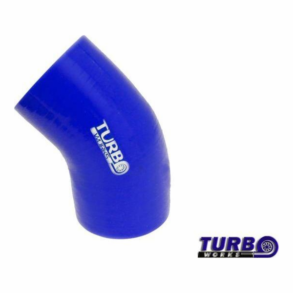 TurboWorks Redukce 45 stupňů TurboWorks modrá 70-76 mm
