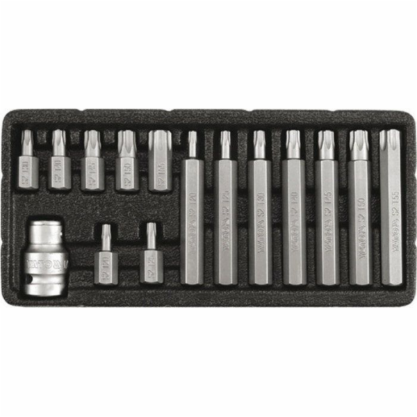 Yato Bezpečnostní šroubovákové bity Torx T20-T55 15 ks (Y...