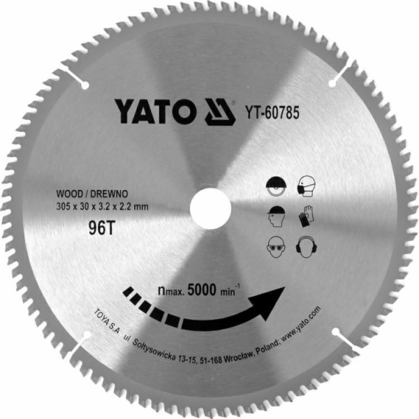Yato YATO PILA SE ŠIROKÝM LISTEM 305*96*30 60785 YT-60785