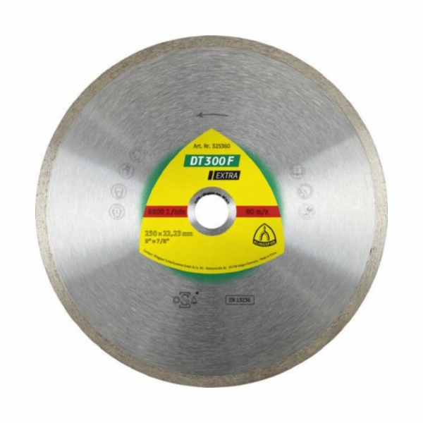 Klingspor plný diamantový kotouč 230 mm x 22,2 mm (325360)