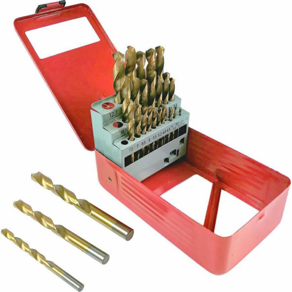 Silver Stříbrná vrtačka SADA VRTÁKŮ DO TITANOVÉHO KOVU 29...