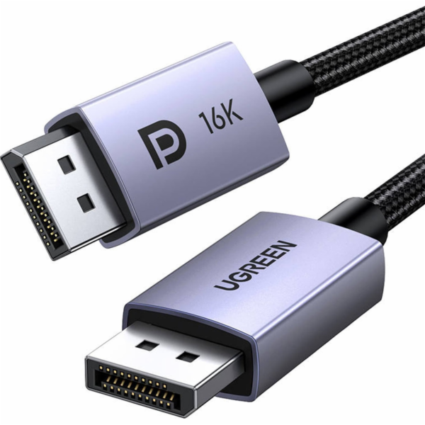Ugreen DisplayPort - DisplayPort kabel 2m stříbrný (15384)