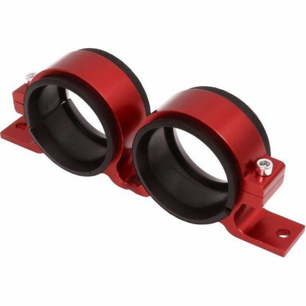 TurboWorks Držák palivového čerpadla 2x60mm červený