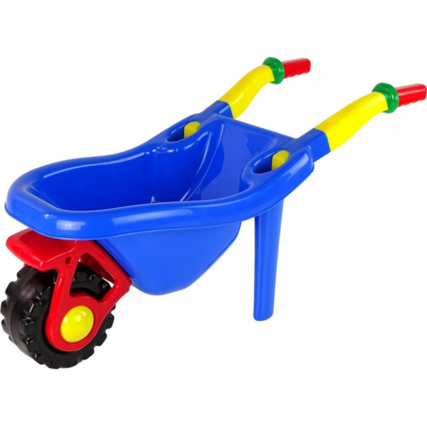 Hemar Velký barevný zahradní trakař modrý