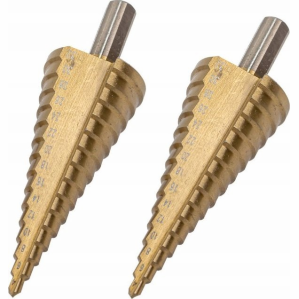 Forsage Sada vrtáků , 2 ks, stupňovité vrtáky.