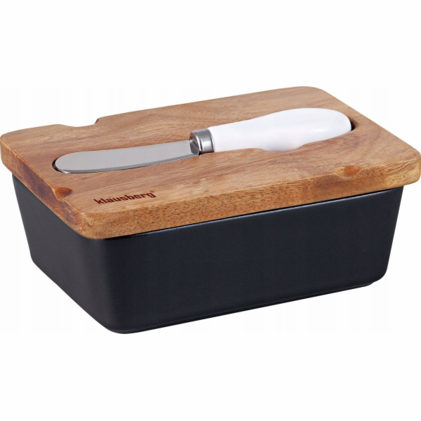 Klausberg KB-7784 PORCELÁNOVÁ MÁSLOVÁ MISKA S NŮŽEM, AKÁC...