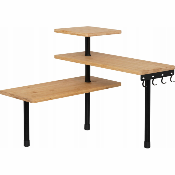 SMART 3-úrovňová rohová police, 43 x 43 x 38 cm