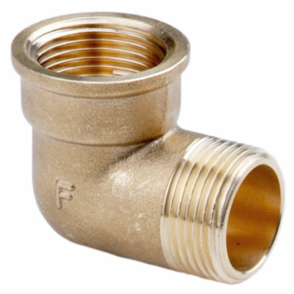 Ferro Koleno s vnitřním závitem 6/4 mosaz - K14Z