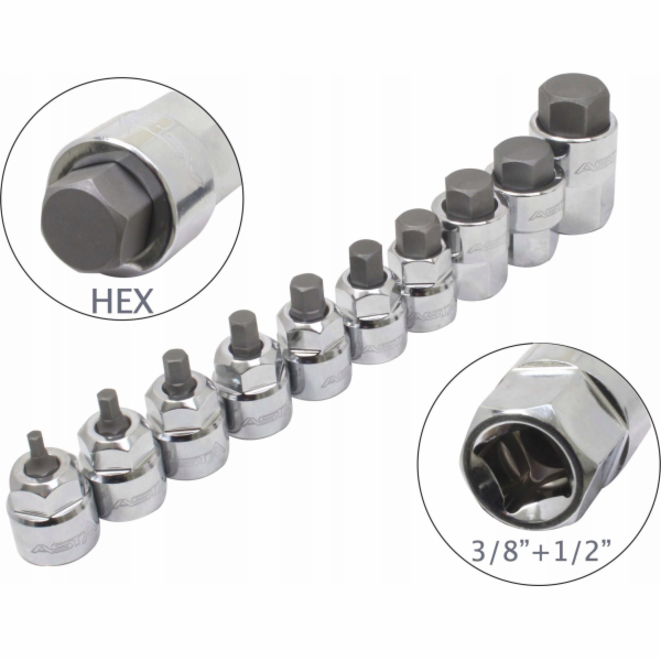 Milwaukee NÍZKOPROFILOVÉ NÁSTROJOVÉ KLÍČE ASTA - 6HR 3/8 ...