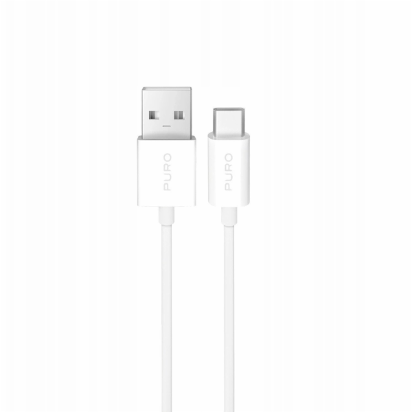 Puro Kabel USB-A - USB-C 2 m bílý (8018417498695)