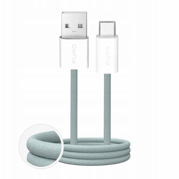 Puro Kabel USB-A - USB-C 1,5 m zelený (8018417498763)