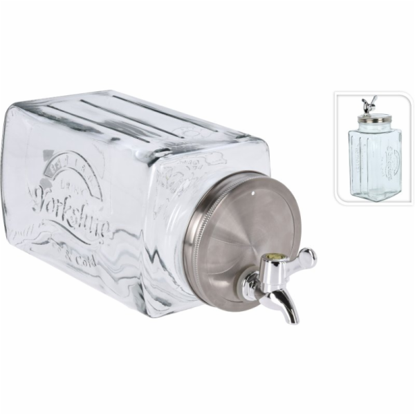 Lumarko Skleněná nádoba na vodu s kohoutkem, 3000 ml