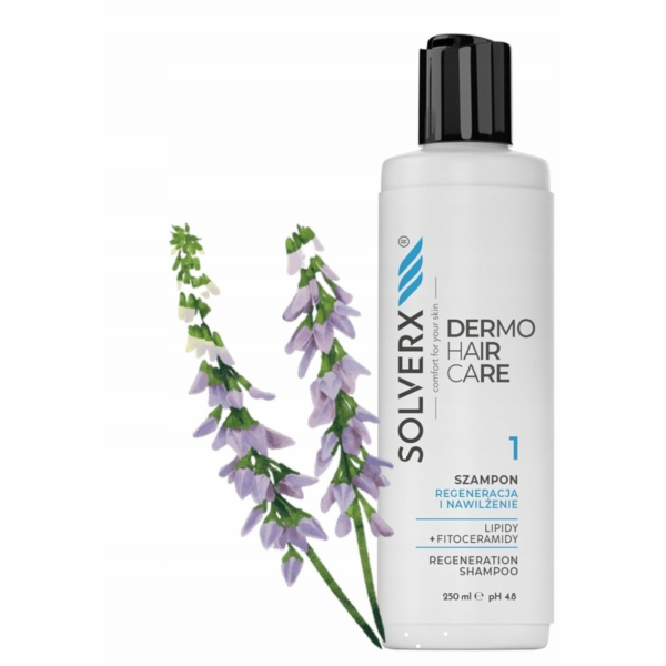 Tołpa SOLVERX Dermo Hair vlasový šampon regenerační a hyd...