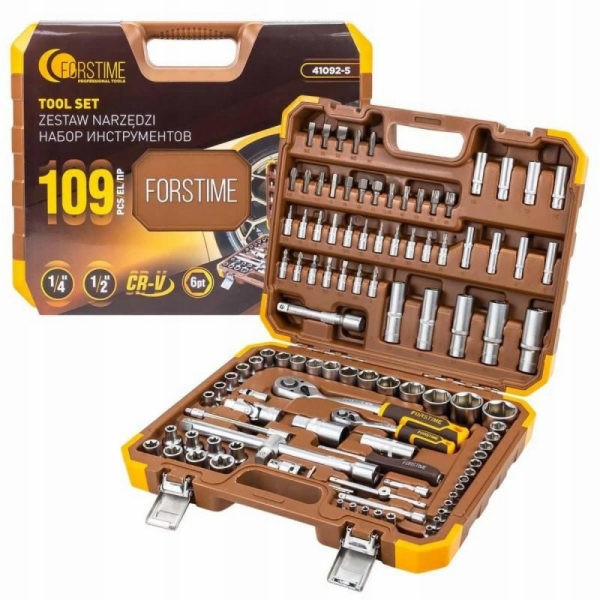 Isma Sada nářadí 1/2 a 1/4 109 dílů. (6stranný) (4–22 mm)