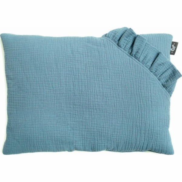 PULP BAMBOO Polštář z mušelínu 35x45 cm modrý