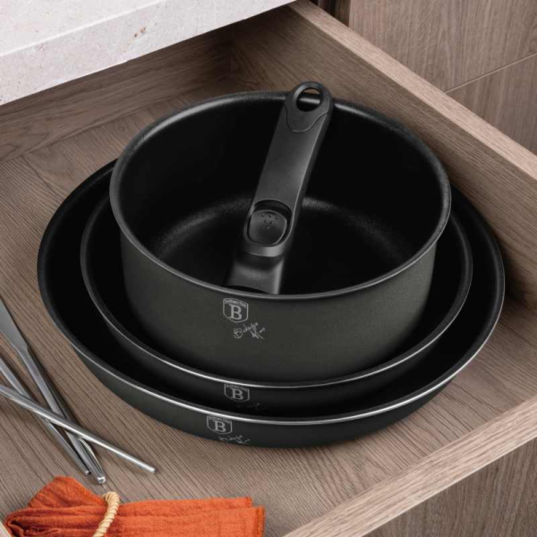 Sada nádobí s titanovým povrchem 9 ks Antracit Collection...