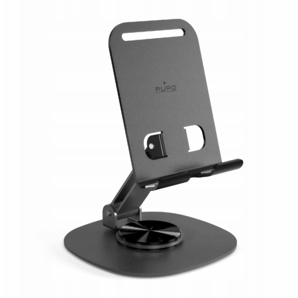 Puro Hliníkový stojan na telefon/tablet Tilt Pro - tmavě ...