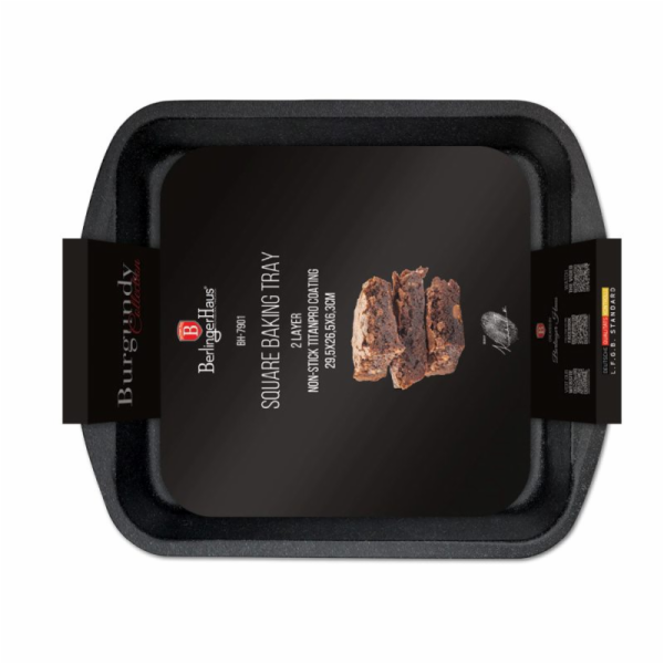 Plech na pečení s titanovým povrchem 29,5x26,5 cm Burgund...