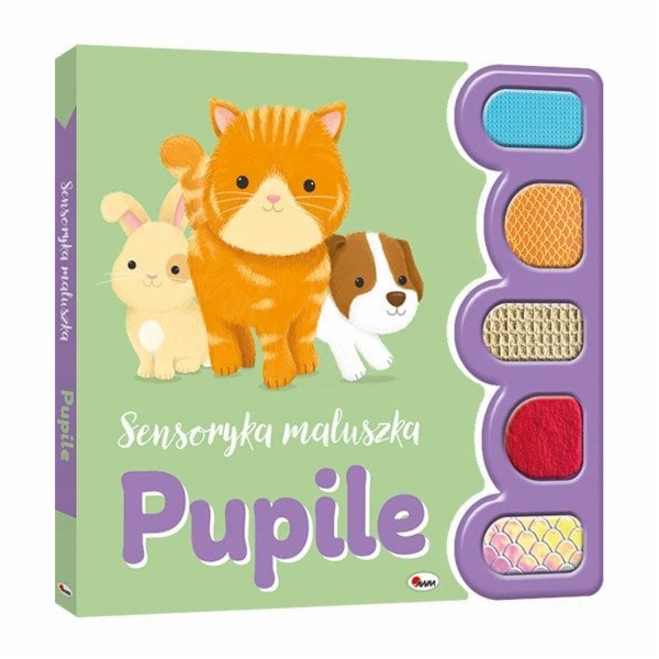 Morex Senzorická kniha pro miminka. Domácí mazlíčci.