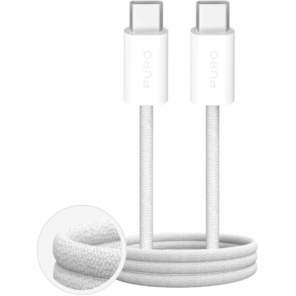 Puro Kabel USB-C - USB-C 2 m bílý (8018417498817)