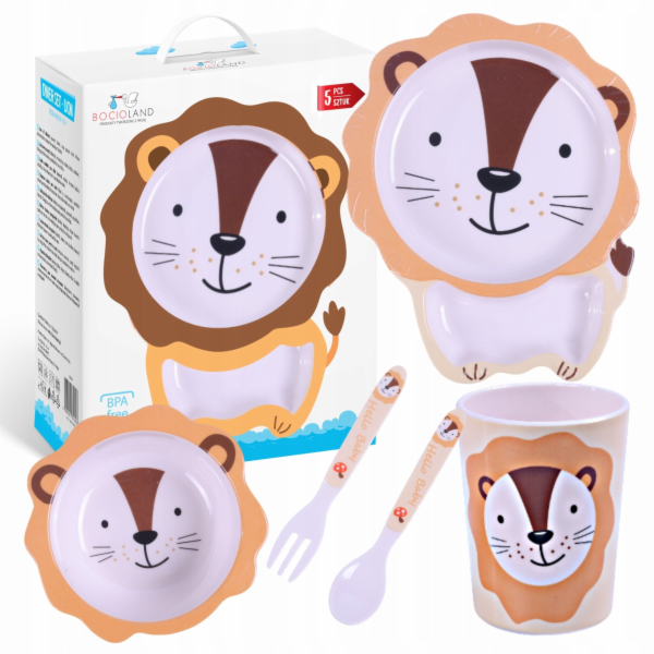 Bocioland Sada nádobí BL560-5dílná s motivem lva
