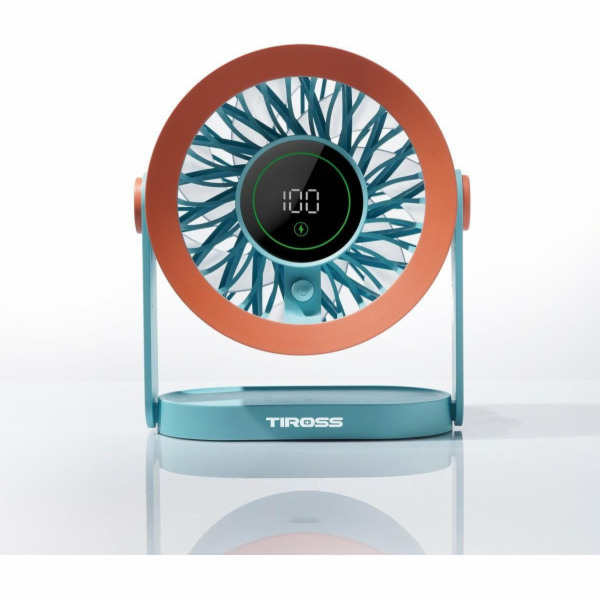 Tiross Stolní ventilátor Fan s LED displejem TS3421