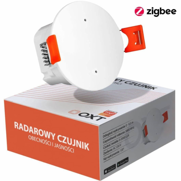 RTX OXT 230V ZigBee TUYA Radarový senzor přítomnosti a jasu