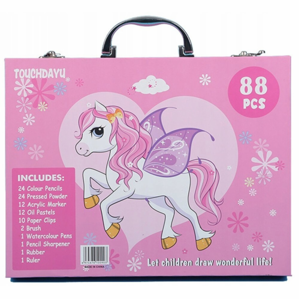 ExtraLink | Sada pro malování | Růžový jednorožec 88 dílků