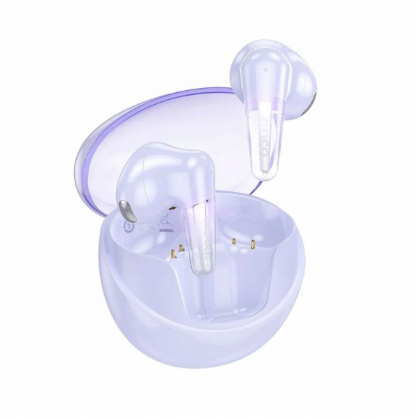 Hoco Bezdrátová sluchátka do uší TWS EW202 fialová