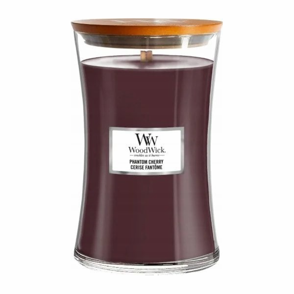 WoodWick WoodWick Phantom Cherry válcová svíčka Jantar, V...