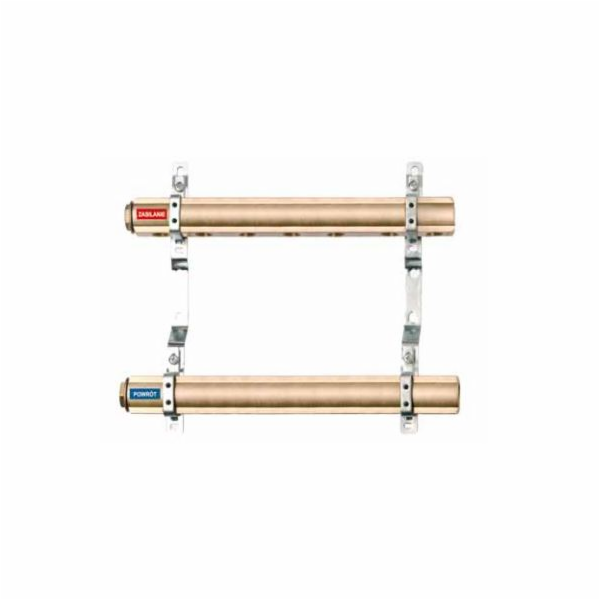 Red Rozdělovač z červené mosazi RP 7cestný 1” R022801006