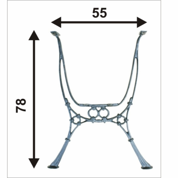 NoName Vysoká noha pro zahradní stůl