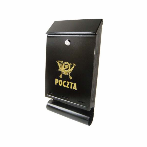 NoName Černá poštovní schránka s tubou A-4T
