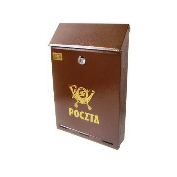 NoName Hnědá poštovní schránka C-4