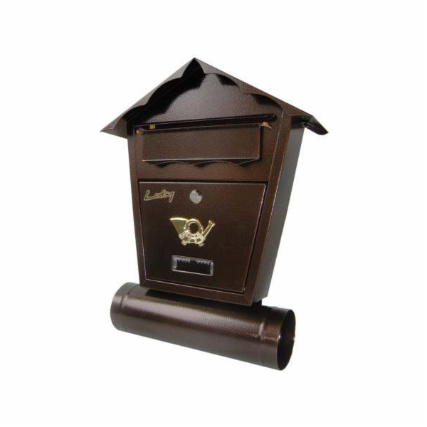 NoName Starožitná měděná poštovní schránka s trubicí SD2T