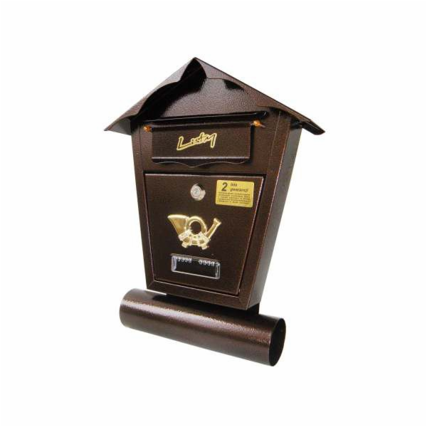 NoName Starožitná měděná poštovní schránka s trubkou SD1T