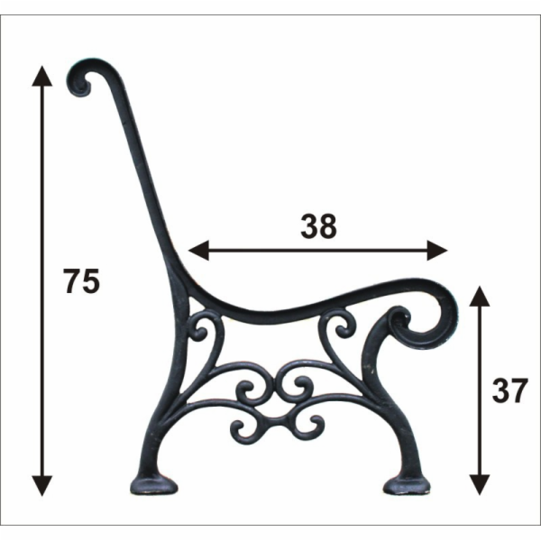 NoName Noha parkové lavičky