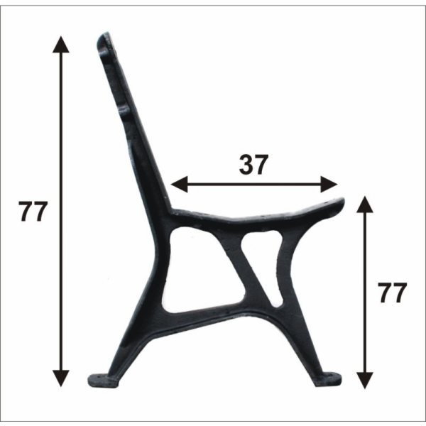 NoName Noha městské lavičky č. 2, 5 desek