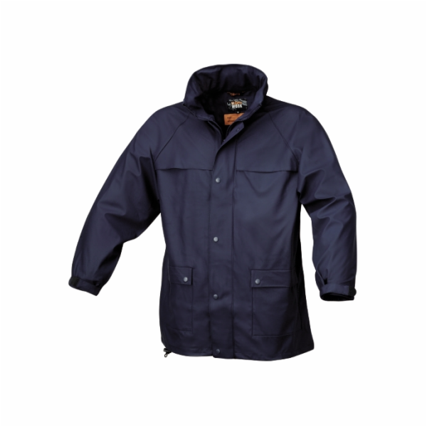 Beta Tools Pracovní bunda s nepromokavou PVC kapucí, modr...