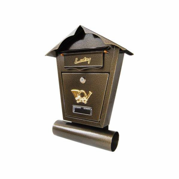 NoName Starožitná zlatá poštovní schránka s tubusem SD1T